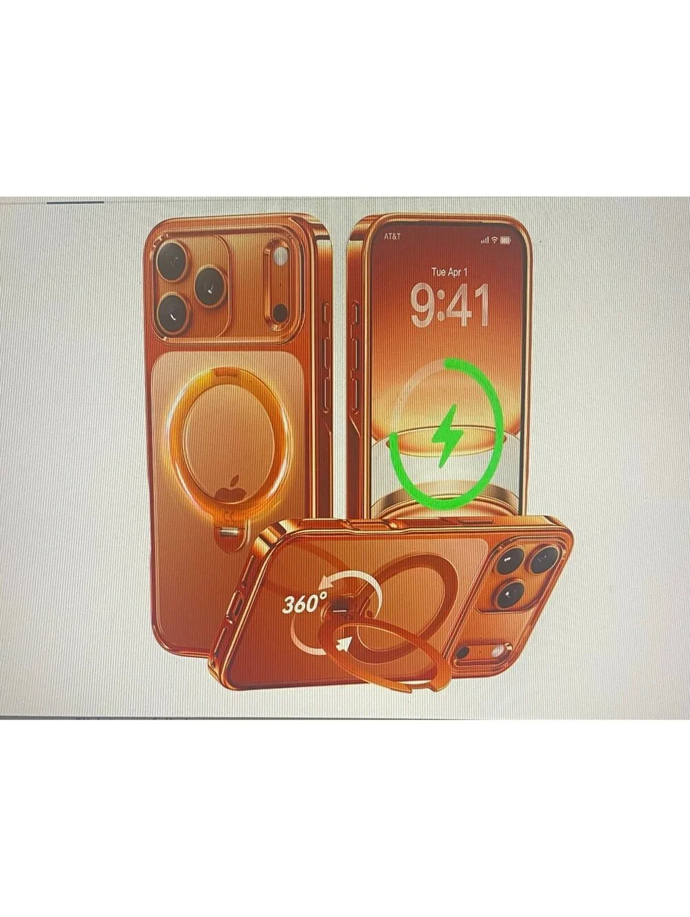 Casekoo Case for iPhone 17 Pro Max Orange